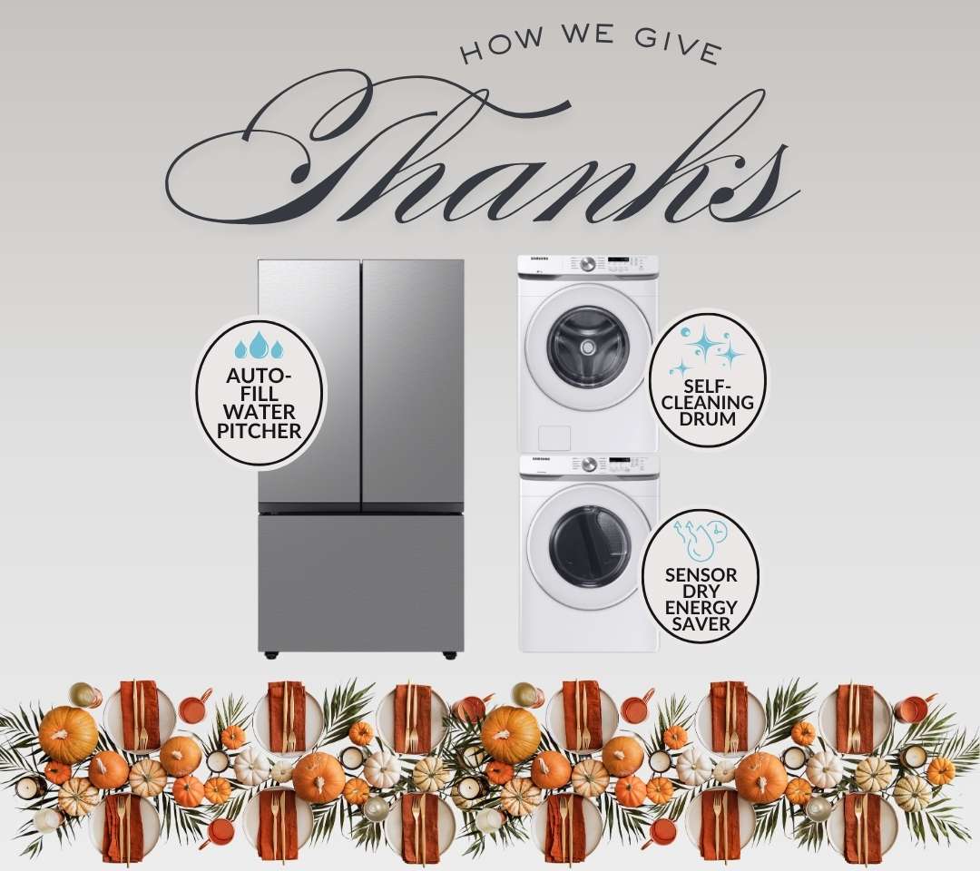 Home Buyers get a Samsung Washer and Dryer and Refrigerator as a bonus to the appliance package with a contract to Purchase a Boyd home BY OCTOBER 31, 2025!